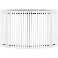 Papieren Gevouwen Lampenkap - Cilindrisch - White - ø40 x 20 cm - E27 fitting - Voor Staande Lamp - Ontworpen voor woonkamer en eetkamer