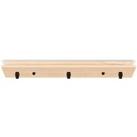 Plafondkap 3L - Houten - Lamponderdeel - 9.5 x 47 x 5 cm - Rechthoekig - Ontworpen voor plafondlampen, hanglampen