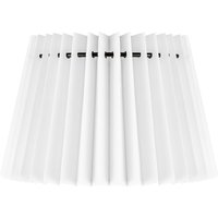 Papieren Gevouwen Lampenkap - Conisch - White - 20 x 15 x 13 cm - E27 fitting - Voor Tafellampen - Ontworpen voor woonkamer en eetkamer