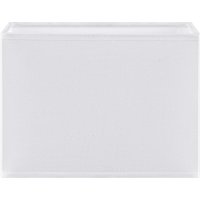 Home Sweet Home Vierkante witte lampenkap – Block - katoen – 18(H)x25(W)x25(L)cm – E27 – voor wand, tafel, vloer en hanglamp