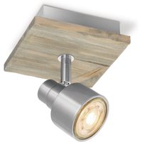 Home sweet home LED opbouwspot Drift ↔ 12 cm - mat staal