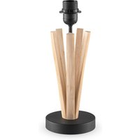 Landelijke tafellamp voet Bindy voor lampenkap - 15/15/33cm - gemaakt van Hout - geschikt voor E27 LED lichtbron - voor lampenkap met doorsnede max.35cm