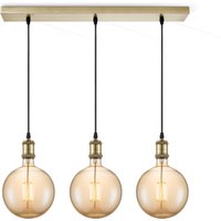 Home sweet home hanglamp Vintage brons 3L Beam Globe g180 - amber