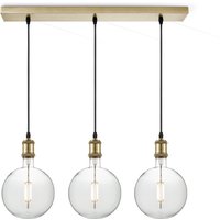 Home sweet home hanglamp Vintage brons 3L Beam Globe g180 - helder