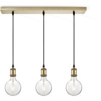 Home sweet home hanglamp Vintage brons 3L Beam Globe g125 - helder