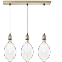 Home sweet home hanglamp Vintage brons 3L Beam Oval - helder