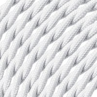 ROL 30 Meter strijkijzersnoer GEDRAAID WIT 3X0.75mm