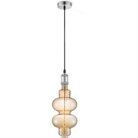 Home sweet home hanglamp Vintage Diabolo - Mat staal - amber
