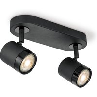 Home sweet home LED opbouwspot Manu 2 lichts ↔ 24 cm - zwart