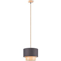 Home sweet home hanglamp Cane weave - linnen / zwart