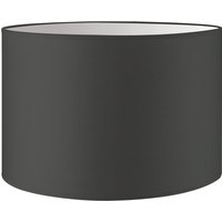 Lampenkap Bling - Antraciet - cilinder - 30/30/20cm - van stof - Moderne stoffen Lampenkap voor E27 lamphouder - RoHS getest - voor tafellamp, vloerlamp en hanglamp