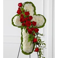 Floral Cross Easel