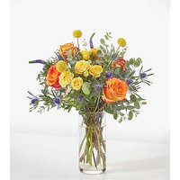 Burn Bright Bouquet - Standard with Vase - FedEx