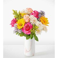 In Good Spirits Bouquet - Standard with Marble Vase - FedEx