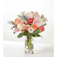 Good Luck Charm Bouquet - Standard with Clear Vase - FedEx