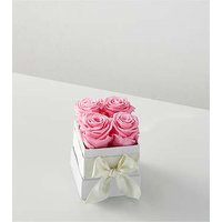 Pink Forever Roses - 4 Preserved Roses - FedEx