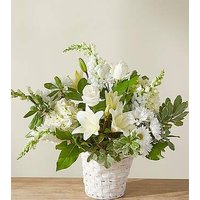 Ivory Elegance Floral Basket