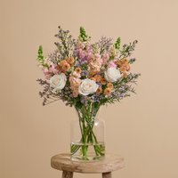 Hochzeitstags-Blumenstrauß mit Löwenmäulchen & Rosen | Blumen verschicken | Pochierte Feigen | Klassik
