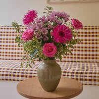 Blumenstrauß mit Rosen & Santinis | Blumen verschicken | Neonhimmel | Mini