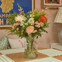 Freddies Flowers Mothers day Flower bouquet with chrysanthemum alstromeria rose Send flowers online Dappled Sunshine size classic