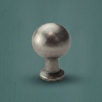 Layon Cabinet Knob in Matt Brushed Brass, Antique Pewter and Deep Antique Brass Finish