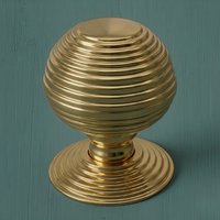 Provence Beehive Queen Anne III Brass Cupboard Knob