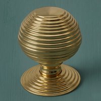 Provence Beehive Queen Anne III Brass Cupboard Knob