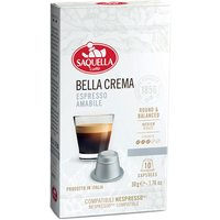 Kaffeeberater 2 Saquella Bella Crema Espresso Amabile, 10 Kapseln