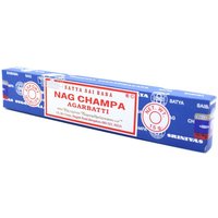 Nag Champa X 5 + Tapered Incense Tower Washed Des2 - Mango Wood