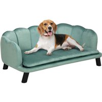 Pawhut Green Pet Sofa Couch Bed For Medium Large Dogs - 18mm X 10mm Cushion