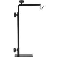 Pawhut Adjustable Reptile Lamp Stand Holder - 36cm-65cm Height, 20cm-29cm Width