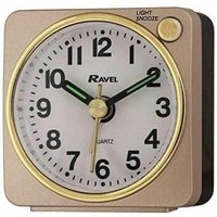 Ravel Mini Gold Alarm Clock - Bedside, Compact, Reliable Alarm