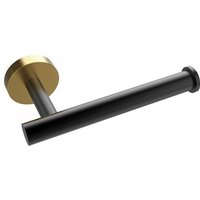 Vinsani 2-pack Toilet Roll Dispenser Set - Black & Golden