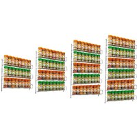 Kitchen Spice Rack - Wall Mounted Door Cupboard Storage Organizer