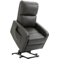 Electric Riser Recliner Chair With Remote - Grey, Heavy Duty, Assist Lift