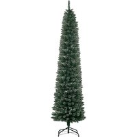 Frosted Artificial Christmas Tree With Snow-dipped Tips - 7.5ft Green