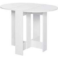 Homcom Drop Leaf Dining Table Foldable Space-saving Bar Table For Small Kitchen