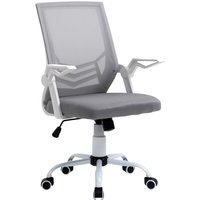 Comfortable Mesh Office Chair With Lumbar Support & Adjustable Seat Height - Grey, 5 Wheels