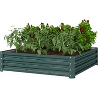 Outsunny Green Raised Garden Bed Gardner Frame Outdoor Planter Kit Flower Vegetables
