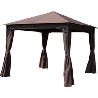 Outsunny 3m X 3m Steel Gazebo Marquee Party Tent Canopy Shelter Pavilion