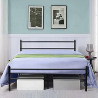House Of Home Double Metal Bed Frame - Superior Strength, Black