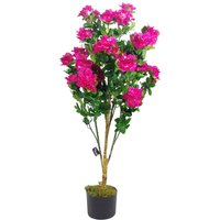 Leaf 100cm Artificial Azalea Plant - Pink Blooms, Premium Quality