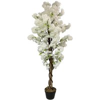 Leaf 150cm Artificial White Blossom Tree