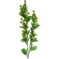 Leaf 70cm Artificial Green Berry Spray