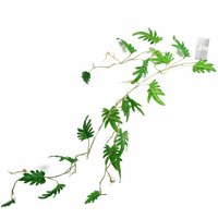 Leaf 100cm Artificial Trailing Philodendron Plant - Realistic Small Leaf
