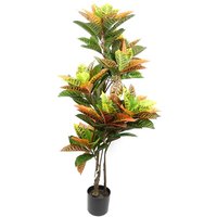 Leaf 140cm Artificial Codiaeum Tree With 179 Leaves