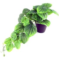 Leaf Artificial Pothos Plant - 35cm Trailing Green Leaves