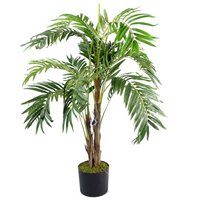 Leaf 120cm Large Realistic Artificial Palm Tree - Natural