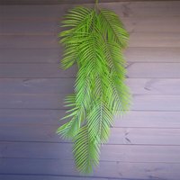 Leaf 120cm Artificial Hanging Palm Leaf Plant - Lush Green