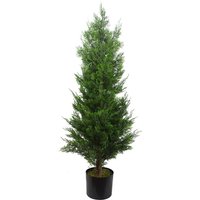 Leaf 120cm Artificial Cypress Topiary Tree - Realistic Low Maintenance Plant